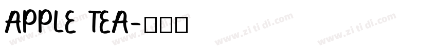 APPLE TEA字体转换